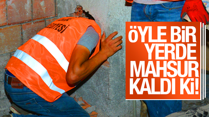 Samsun'un Terme ilçesinde havalandırma boşluğunda kurtarma operasyonu