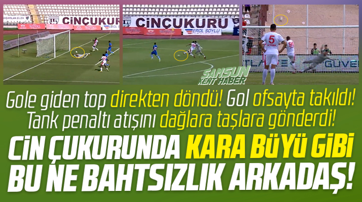 Beyçimento Bandırmaspor'u Samsunspor'un şansızlığı kurtardı!