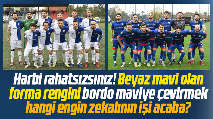 Samsun Büyükşehir Belediyesi futbol takımının forma rengi bordo mavi oldu