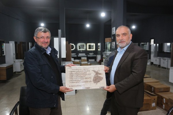 Canik Belediye Başkanı İbrahim Sandıkçı'dan esnaf ziyareti