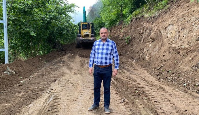Samsun'da Salıpazarı Belediyesi yol bakım ve onarım çalışmalarına hız verdi