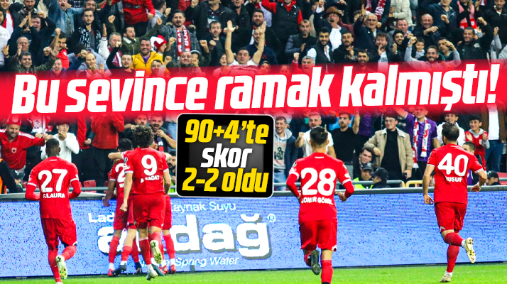 Yılport Samsunspor, Boluspor maçı 2-2 bitti