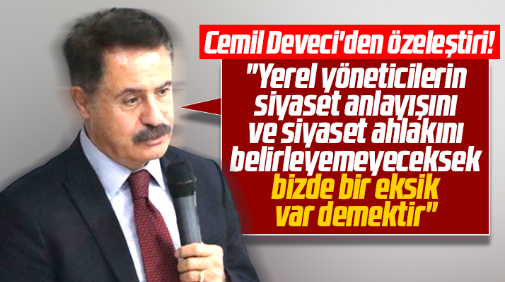 Atakum Belediye Başkanı Deveci'den özeleştiri! Biz de bir eksik var demektir