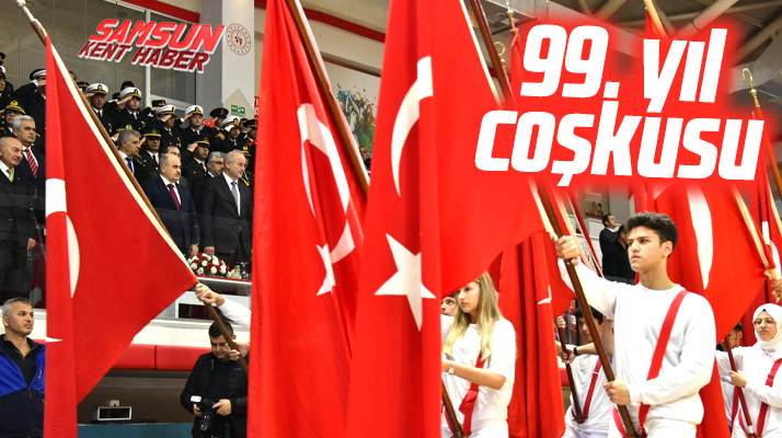 Samsun'da Cumhuriyet Bayramı'nın 99. yılı coşku içinde kutlandı