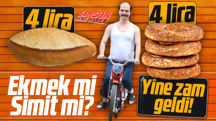 Samsun'da ekmeğin ardından simide de zam geldi! 4 lira oldu