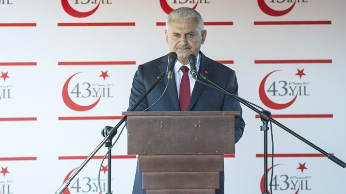 Başbakan Yıldırım:Kıbrıs süreci akamete uğramıştır