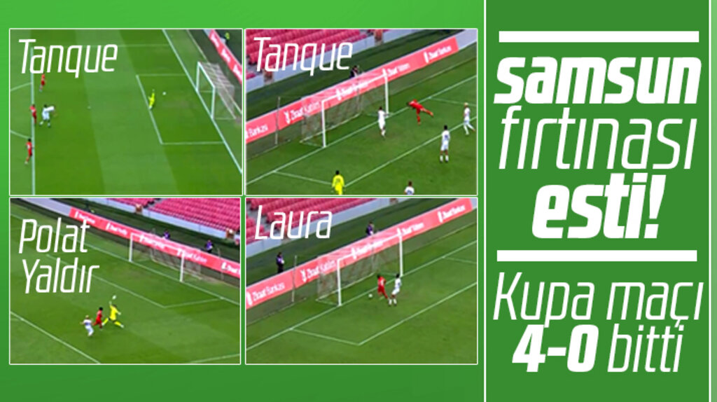 Yılport Samsunspor, Ziraat Türkiye Kupası 4. tur maçında Adanaspor'u 4-0 yendi