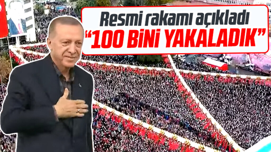Erdoğan Samsun mitingine katılan kişi sayısını açıkladı! 100 bin olduk