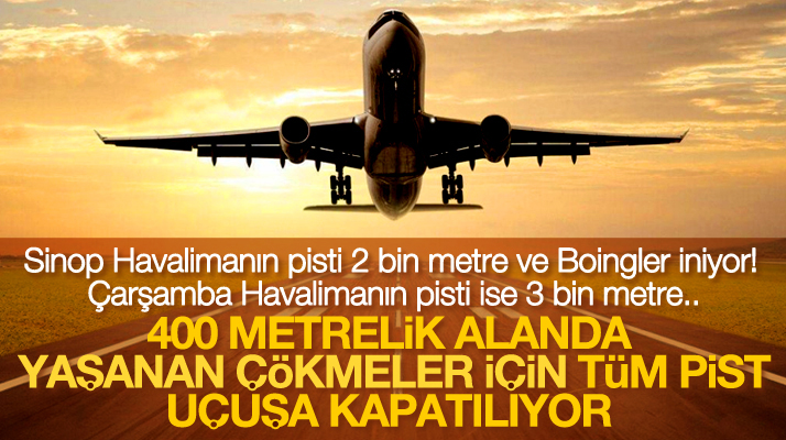 Çarşamba Havaalanının pistindeki tadilat, uçuşa kapatılmadan da yapılabilir iddiası