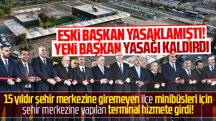 Samsun'da 15 yıldır şehir merkezine giremeyen ilçe minibüsleri için uygulanan yasak kalktı!