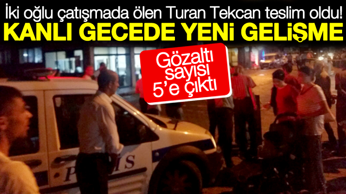 Samsun Çarşamba'da 3 kişinin öldüğü silahlı çatışma olayında yeni gelişme