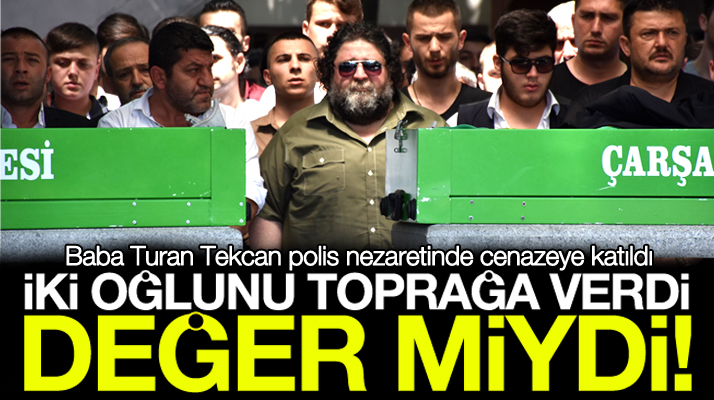 Samsun Çarşamba'da çıkan silahlı çatışmada ölen Tekcan kardeşler toprağa verildi