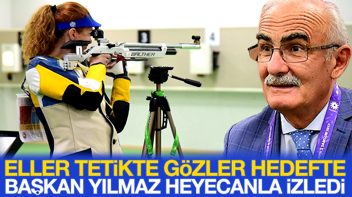 Yusuf Ziya Yılmaz Bafra'da yapılan atıcılık müsabakalarını heyecanla izledi