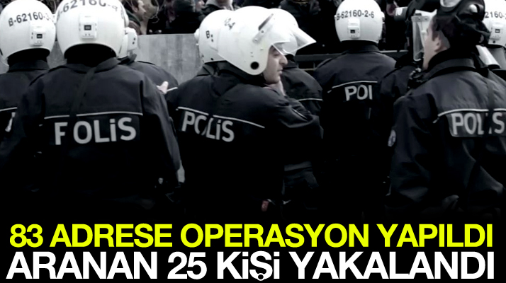 Samsun Valiliği açıkladı: Aranan 25 kişi operasyonla yakalandı