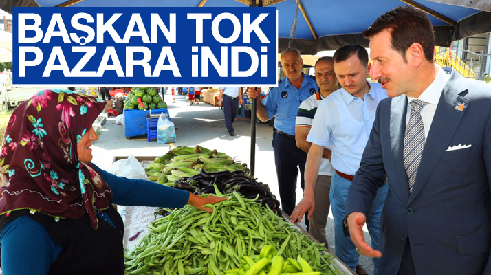 Erdoğan Tok Kalkanca mahallesinde yeni pazar yerini ziyaret etti
