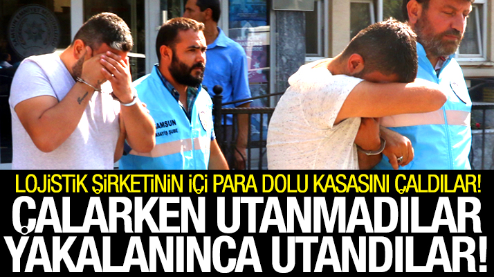 Samsun'da lojistik şirketinin para kasasını çalan 6 kişi yakalandı