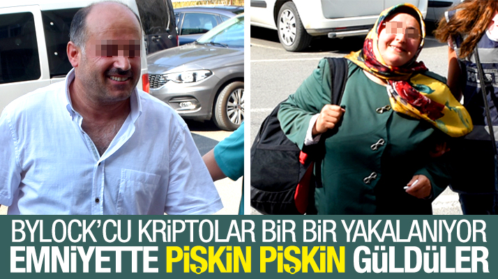 Samsun'da FETÖ'den gözaltına alınanlar gazetecilere gülerek görüntü verdi
