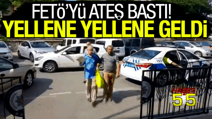 Samsun'da FETÖ'den gözaltına alınanlar ilginç hareketler sergiledi