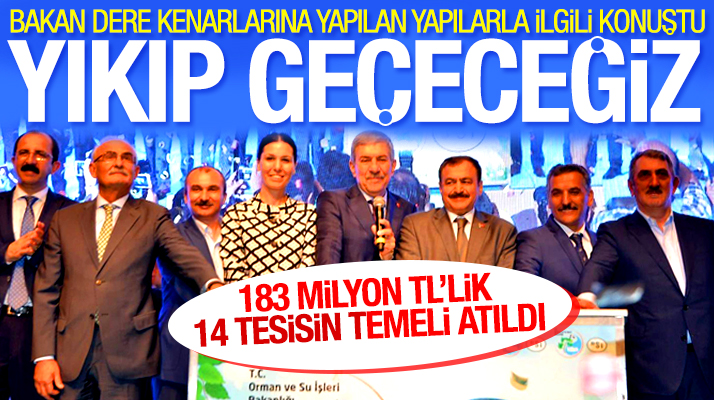 Veysel Eroğlu Samsun'da 183 milyon TL'lik 14 tesisin temelini attı