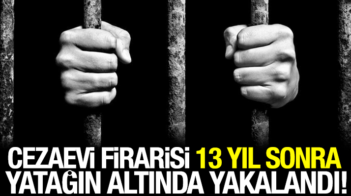 Samsun Çarşamba'da cezaevi firarisi 13 yıl sonra yatağın altında yakalandı