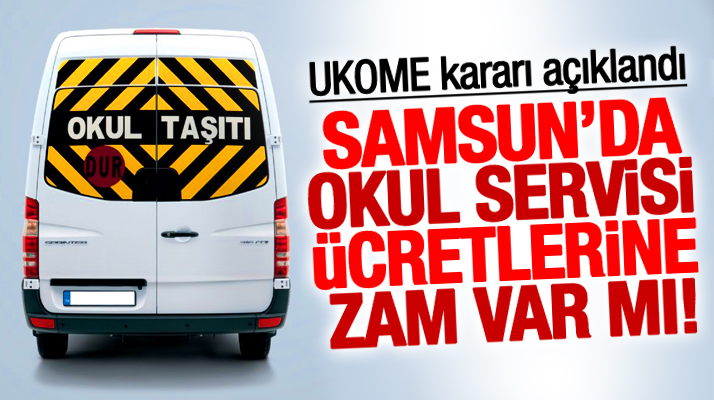 Samsun'da 2017-2018 eğitim öğretim döneminde okul servislerine zam olacak mı