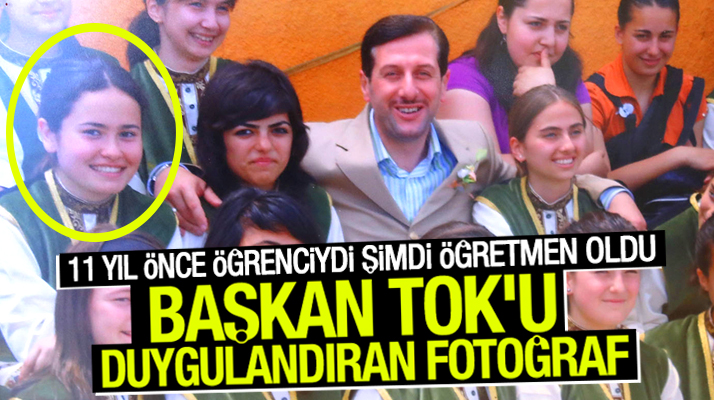 Erdoğan Tok, halk oyunları öğrencisi Havva Yılmaz ile çekindiği fotoğrafı görünce duygulandı