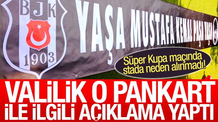 Samsun Valiliği Yaşa Mustafa Kemal Paşa Yaşa pankartı ile ilgili açıklama yaptı