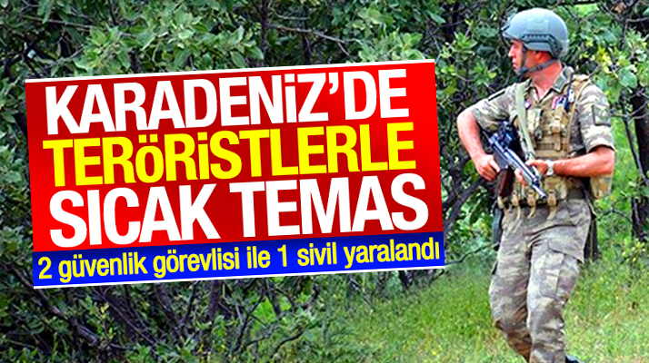 Trabzon Maçka'da PKK'lı teröristlerle çatışma çıktı: 3 yaralı var