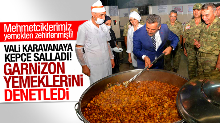 Samsun Valisi Osman Kaymak, Garnizon Komutanlığının yemeklerini denetledi