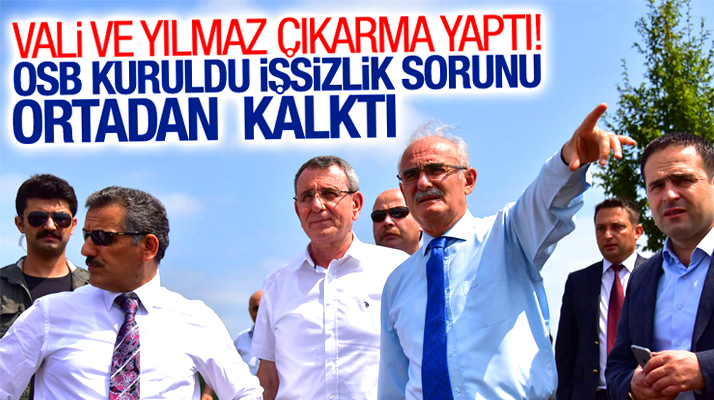 Samsun Valisi Kaymak ve Yusuf Ziya Yılmaz Kavak ilçesinde incelemelerde bulundu