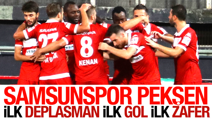 Samsunspor Manisaspor'u Halil İbrahim Pekşen'in tek golü ile 1-0 yendi