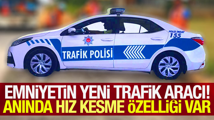 Samsun'da maket trafik polis aracını gerçek sanan sürücüler anında hızlarını kesiyor