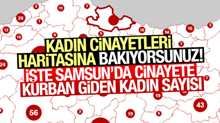 Samsun'da 2010 yılından itibaren son 7 yılda 24 kadın öldürüldü