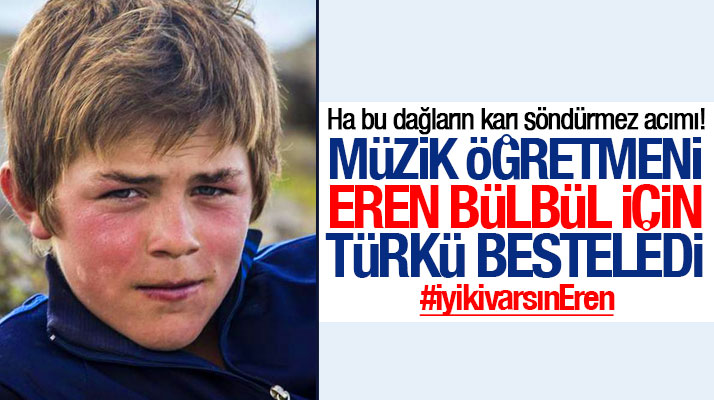 Samsun'da müzik öğrencisi Dila Nur Şentürk Eren Bülbül için türkü besteledi