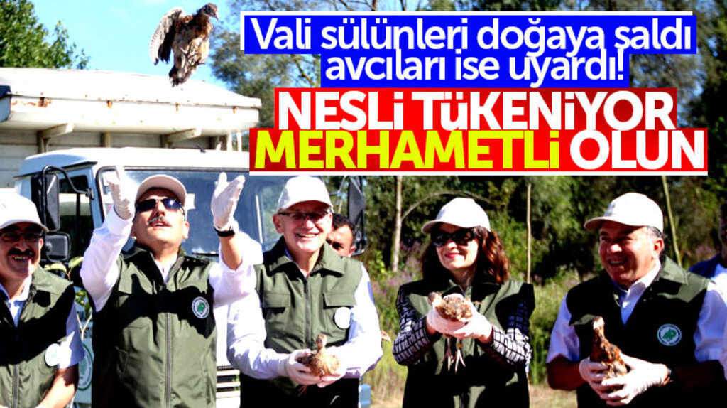 Samsun Valisi Osman Kaymak doğaya sülün bıraktı avcıları ise uyardı