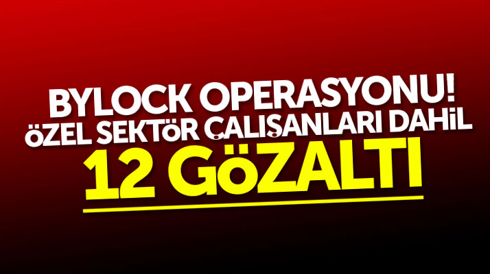 Samsun'da ByLock operasyonu: 12 gözaltı