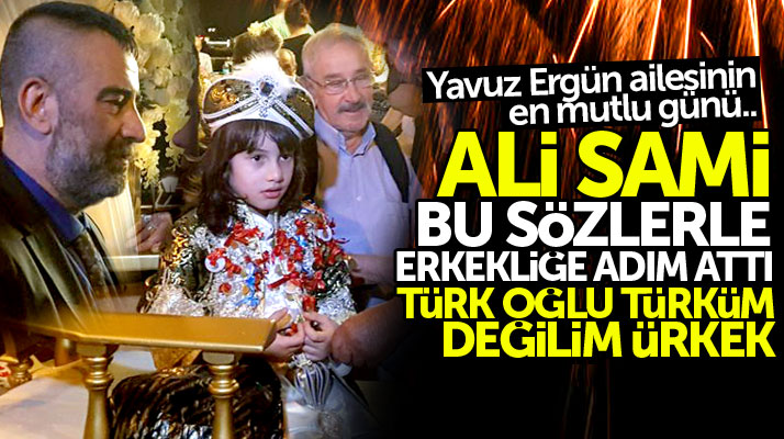 Samsun'un tanınmış iş adamlarından Ali Yavuz Ergün oğlu Ali Sami'yi sünnet ettirdi