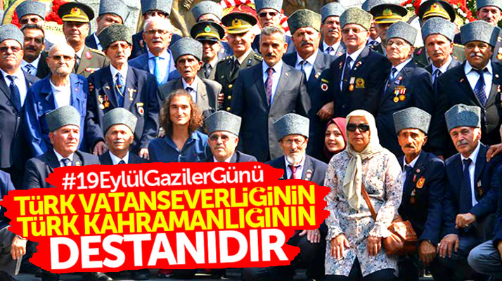 Samsun'da Atatürk Anıtında 19 Eylül Gaziler Günü töreni yapıldı