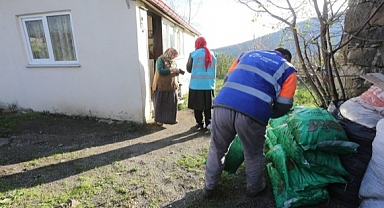 Samsun'da Canik Belediyesi'nden yakacak desteği