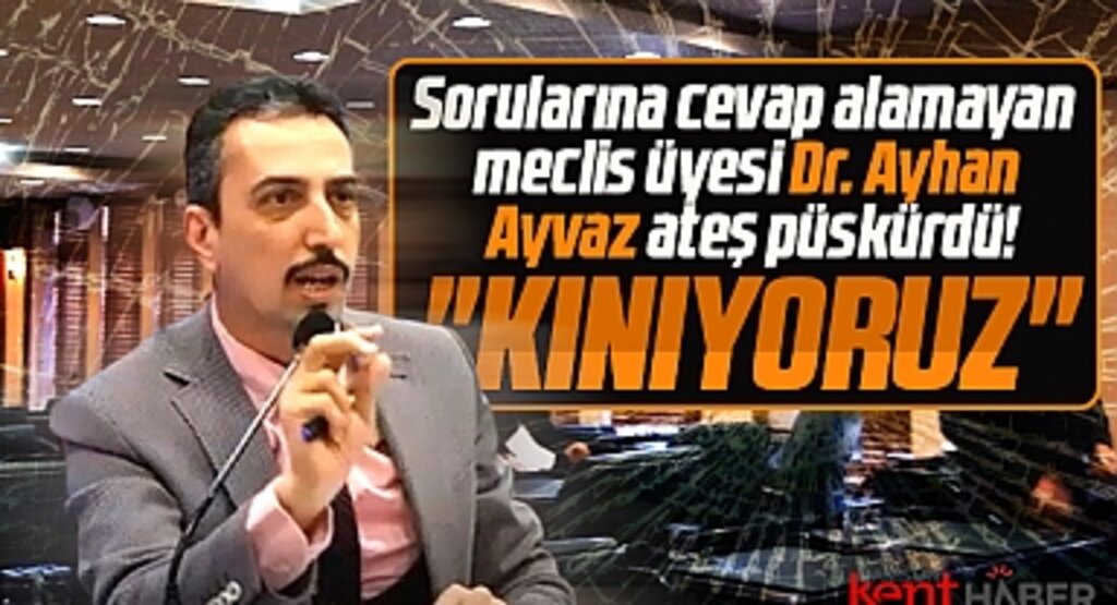 Samsun İYİ Parti Grup Başkanvekili Dr. Ayhan Ayvaz'dan açıklama! Kınıyoruz