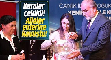 Samsun'un Canik ilçesinde Şehr-i Bahçe konutları için kura çekimi yapıldı