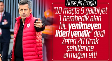 Samsunspor 4-1'lik Eyüpspor galibiyetini 20 Ocak şehitlerine adadı