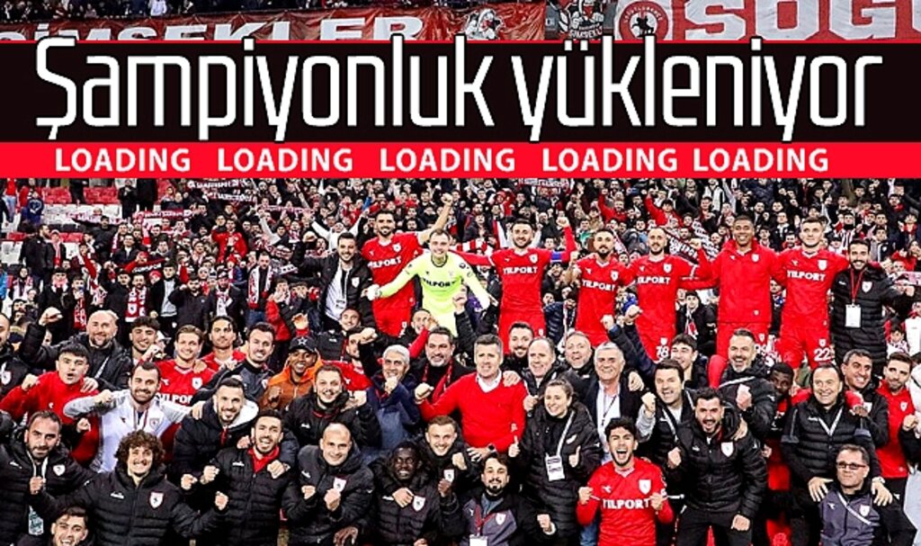 Samsunspor'da şampiyonluk yükleniyor!