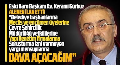 Eski Samsun Baro Başkanı Gürbüz alenen duyurdu! Dava açacağım
