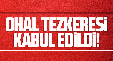 OHAL tezkeresi TBMM'de kabul edildi! 10 ilde 3 ay OHAL kararları uygulanacak