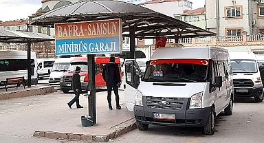Samsun'a gelen Bafra minibüslerinin yolcu ücretine zam yapıldı