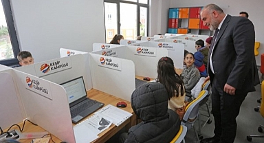 Samsun'da Canik Keşif Kampüsü'nde sınav heyecanı