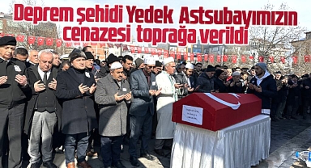 Samsun'da deprem şehidi Yedek Astsubay Yasin Güvenç toprağa verildi