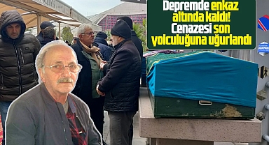 Samsun'da Hatay depreminde hayatını kaybeden İsmet İslamoğlu toprağa verildi