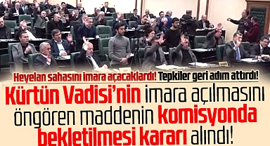 Samsun'da Kürtün Vadisi için son dakika kararı! İmar planı komisyonda bekletilecek